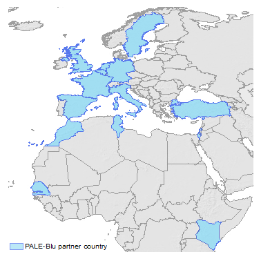 PALE-Blu partner map